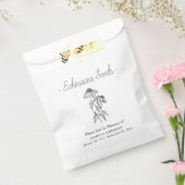 メモリアル エキナセアの種の葬儀 フェイバーバッグ (封をした状態)