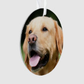 メモリアル - ゴールデンラボ カスタマイズ可能な追悼品 オーナメント (正面)