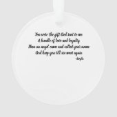 メモリアル - ゴールデンラボ カスタマイズ可能な追悼品 オーナメント (裏面)