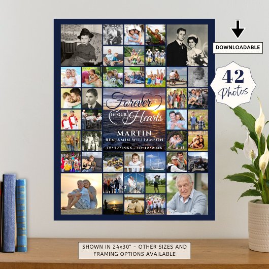 メモリアル・サンセット 42 フォト フォーエバー・イン・オア・ハーツ ポスター