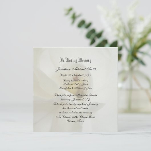 メモリアル・サービス招待状の発表 招待状 (スタンド正面)