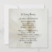 メモリアル・サービス招待状の発表 招待状 (正面)