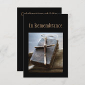 メモリアル・サービス招待状バイブル・クリスチャン 招待状 (正面/裏面)