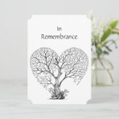 メモリアル・サービス招待状・ツリー・オブ・ライフ 招待状 (スタンド正面)