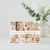 メモリアル シンプル ミニマル モダン 10枚の写真のコラージュ ポストカード (スタンド正面)