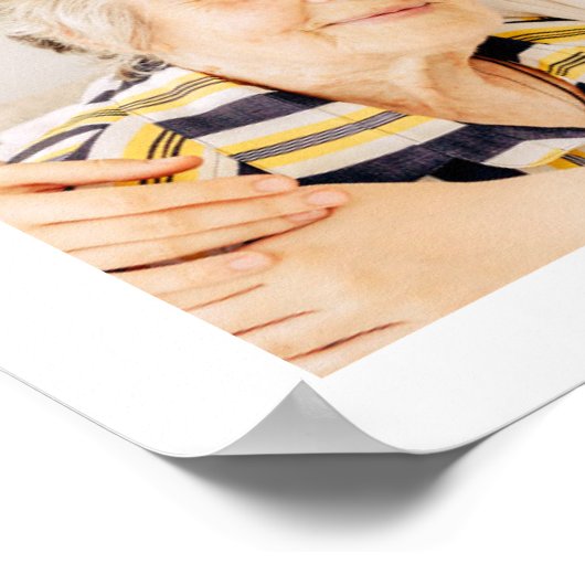 メモリアル シンプル ミニマル モダン 10枚の写真コラージュ ポスター (角)