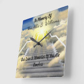 メモリアル スクエア壁時計 (傾斜)