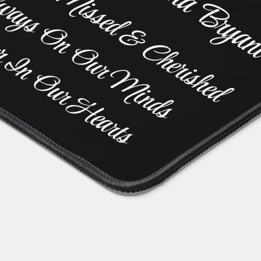 メモリアル デスクマット (コーナー)