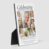 メモリアル・トリビュート・フォト・コラージュ・メモリアル フォトプラーク (側面)