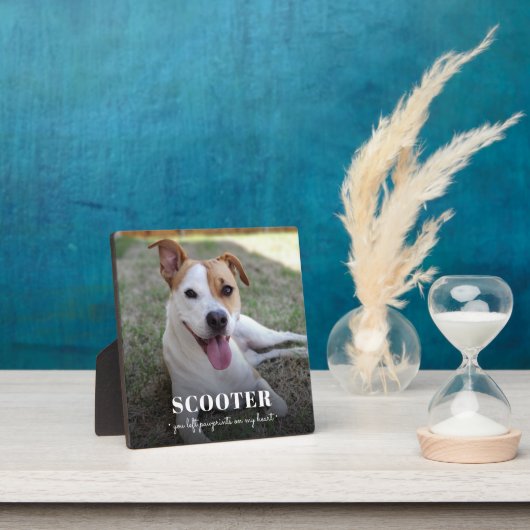 メモリアル ドッグ フォト 爪跡 私の心にプレート フォトプラーク (インサイチュ)