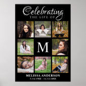 メモリアル フォト コラージュ 追悼 生涯の祝祭 ポスター (正面)