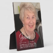 メモリアル フォト プレート フォトプラーク (側面)