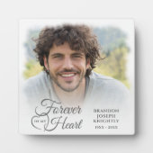 メモリアル フォーエバー イン マイ ハート フォト 記念品 フォトプラーク (正面)