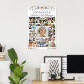 メモリアル フローラル グリーナリー 56 フォト コラージュ ポスター (ホームオフィス)