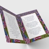 メモリアル・ベテラン・愛国者アメリカ国旗  葬儀 サンキューカード