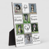 メモリアル - ペットの死 - 犬の写真記念品 フォトプラーク (側面)