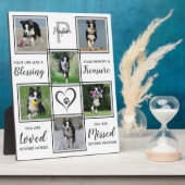 メモリアル - ペットの死 - 犬の写真記念品 フォトプラーク (側面)