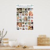 メモリアル・ボタニカル・ハーツ 33 フォト・コラージュ ポスター (キッチン)