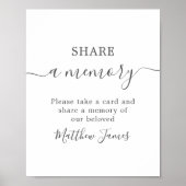 メモリアル　ミニマル　シェアリング ポスター (正面)