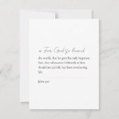 メモリアル ラスティック ウッド フォト 棺 記念品 招待状 (裏面)