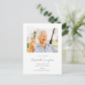 メモリアル ラビング メモリー エレガント シンプル モダン フォト ポストカード (スタンド正面)