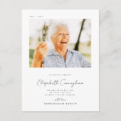 メモリアル ラビング メモリー エレガント シンプル モダン フォト ポストカード (正面)