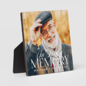 メモリアル ラビング メモリー シンプル モダン フォト フォトプラーク (正面)