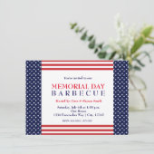 メモリアル レイバー デー バーベキュー パーティー イベント 招待状 (スタンド正面)