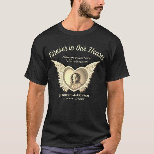 メモリアル |写真の追加 Tシャツ (正面)