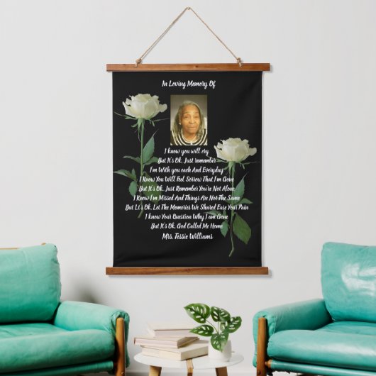 メモリアル 吊り下げ型タペストリー (リビング)