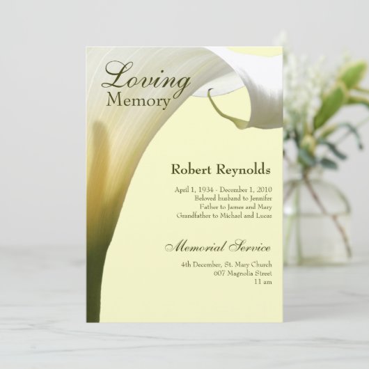 メモリアル/告知 招待状 (スタンド正面)