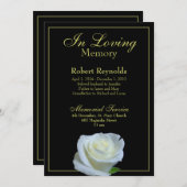 メモリアル/告知 招待状 (正面/裏面)