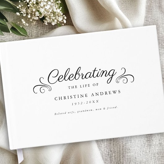 メモリアル「命のお祝い」ホワイト ゲストブック