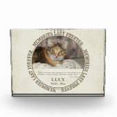 メモリアル-猫の亡さ-名前をカスタムする フォトブロック (正面)