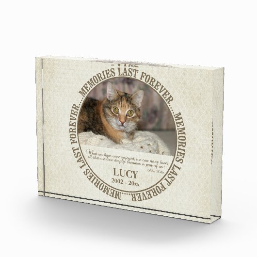 メモリアル-猫の亡さ-名前をカスタムする フォトブロック (右)