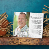 メモリアル　私の墓に立って泣かないで　プレート フォトプラーク (側面)