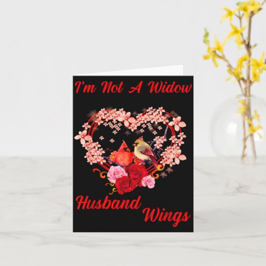 メモリアル 私は未亡人じゃない 夫の翼 カーディナル アン カード (黄色い花)