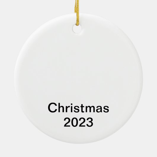 メモリアル(鳥)ショウジョウコウカンチョウクリスマスオーナメント セラミックオーナメント (裏面)