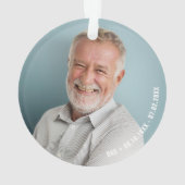 メモリアル（鳥）ショウジョウコウカンチョウグリーンリー写真アクリル オーナメント (裏面)