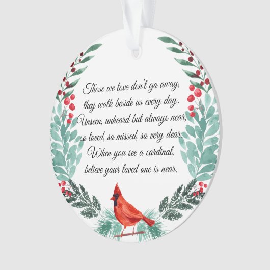 メモリアル(鳥)ショウジョウコウカンチョウグリーンリー写真アクリル オーナメント (正面)