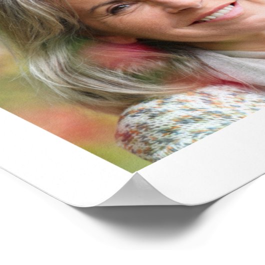 メモリアル（鳥）ショウジョウコウカンチョウフローラ21フォトコラージュ ポスター (角)