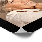 メモリアル　２１歳　フォト　ブラック　を称える式 ポスター (角)