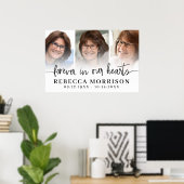 メモリアル 3 フォト スクリプト 私たちの心に永遠に ポスター (ホームオフィス)