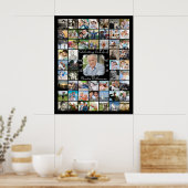 メモリアル 55  生前の思い出　フォトコラージュ ポスター (キッチン)