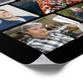 メモリアル 70 フォト コラージュ シンプル カスタム ポスター (角)