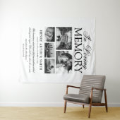 メモリアル・ keepsake | 愛する人の記憶 5 枚の写真 タペストリー (インサイチュ(横))