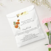 メモリアルmarigold命令シード葬儀 フェイバーバッグ (封をした状態)