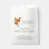 メモリアルmarigold命令シード葬儀 フェイバーバッグ (正面)