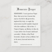 メモリアレ祈りの言葉マメリースノウ エンクロージャーカード (裏面)