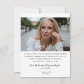 メモリエレガントアル |フォト悔やみや弔慰サンキューカード サンキューカード (正面)